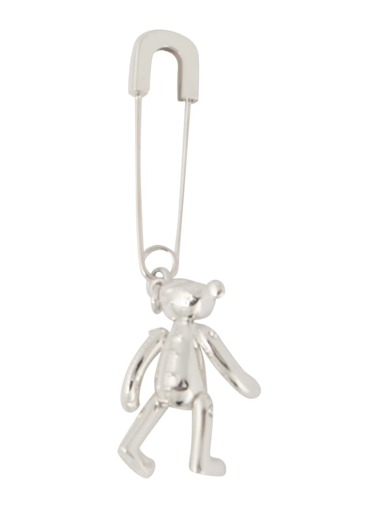 AMBUSH Earrings With Teddy Pendant - ARGENTO