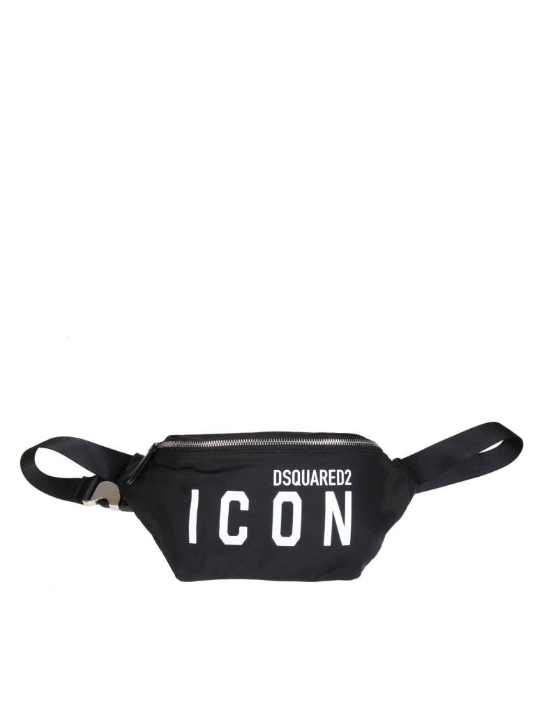 Dsquared2 Dsqquared2 Icon Belt Bag In Technical Fabric - Black