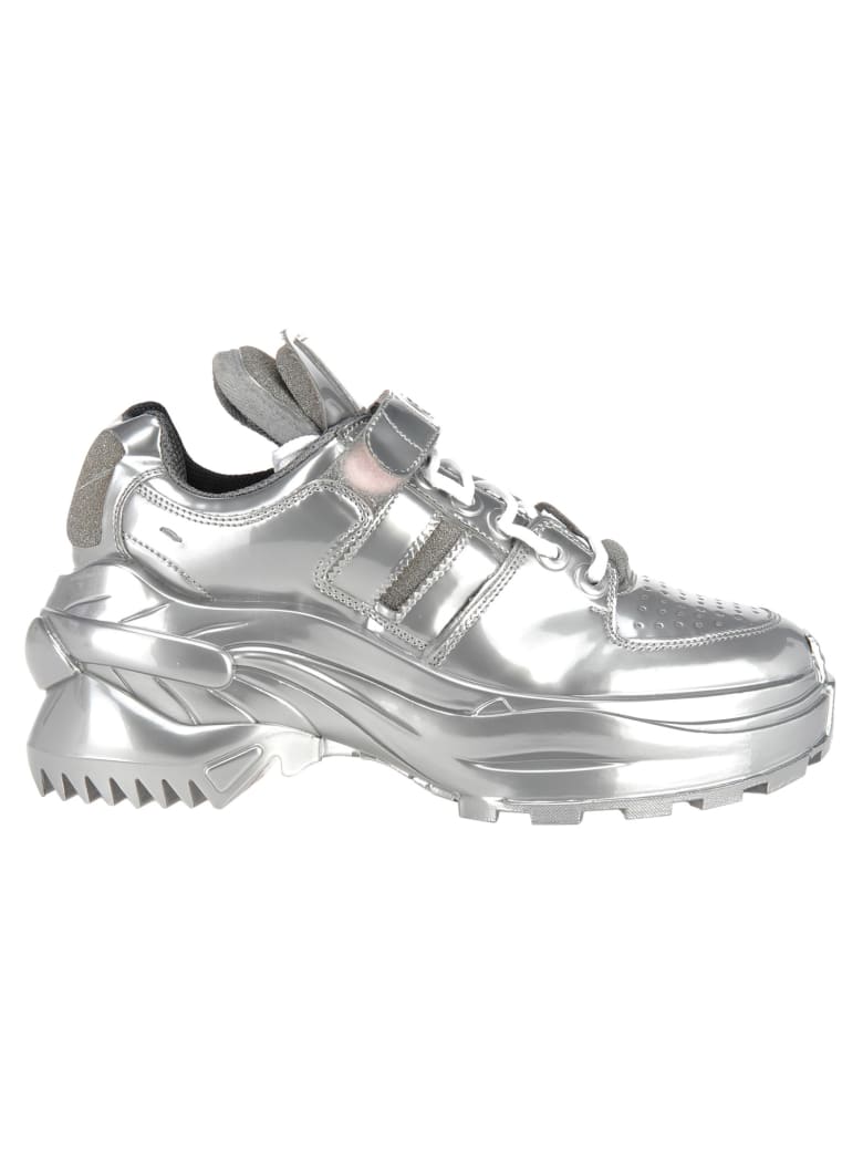 maison margiela silver sneakers