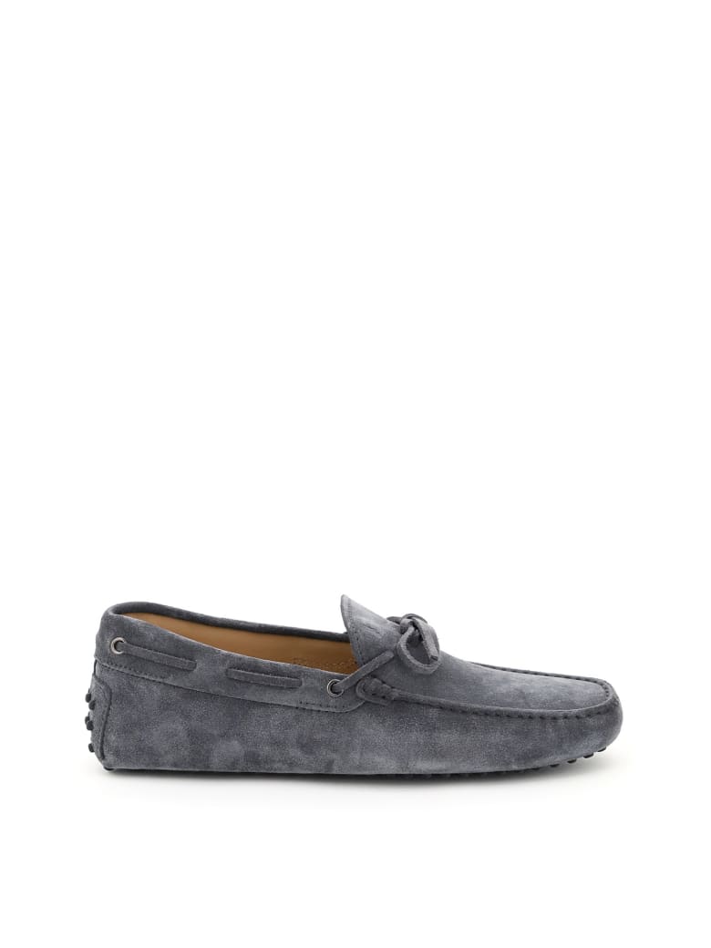Tod's Gommino Loafers With Laces - OMBRA (Grey)
