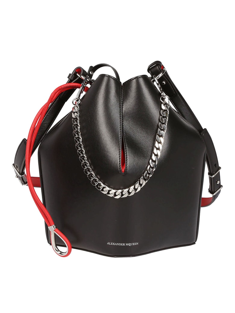 Alexander McQueen Leather Bucket Bag 