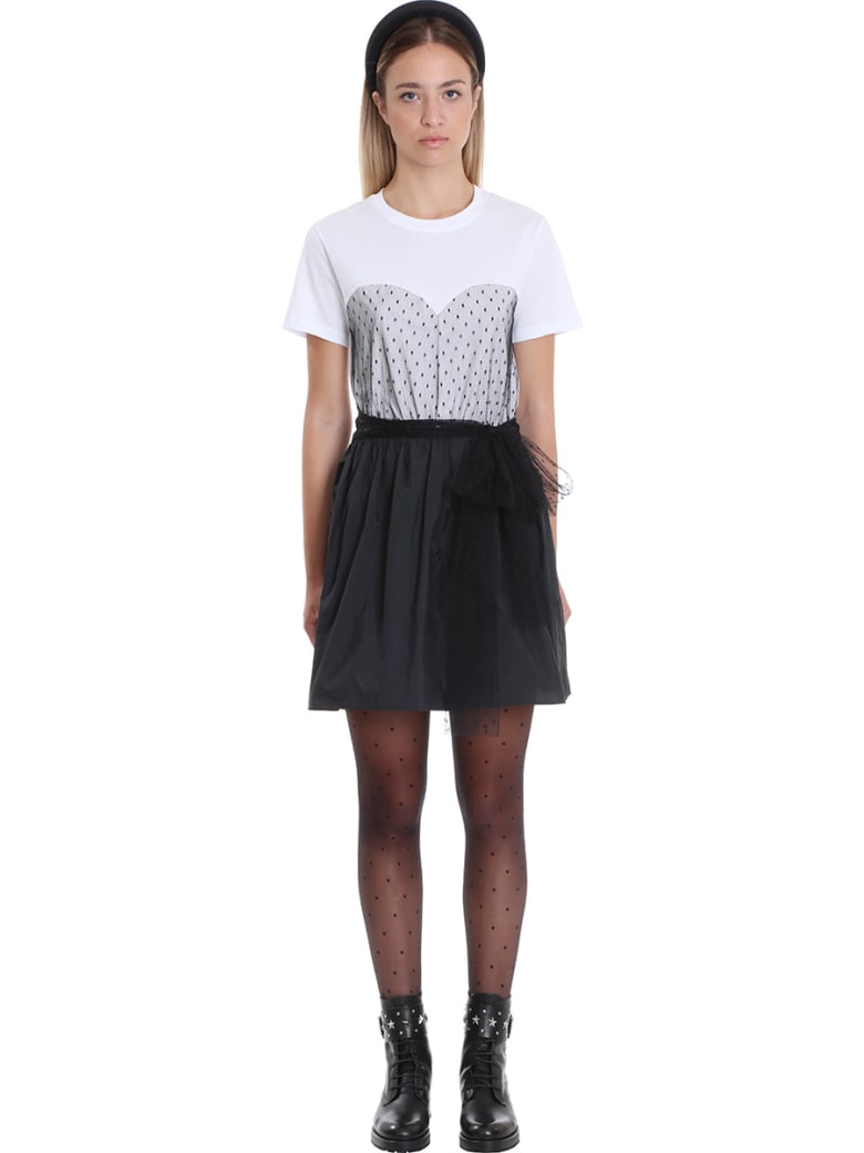 RED Valentino Dress In White Cotton - white