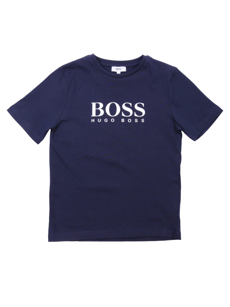 navy blue hugo boss t shirt