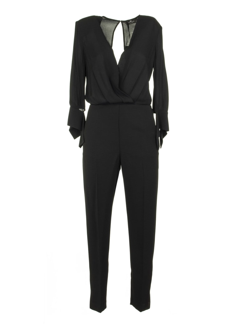 elisabetta franchi black jumpsuit