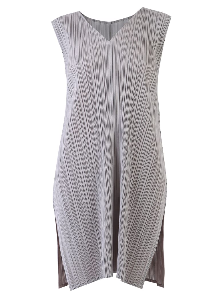 Issey Miyake Pleated Dress - Grey