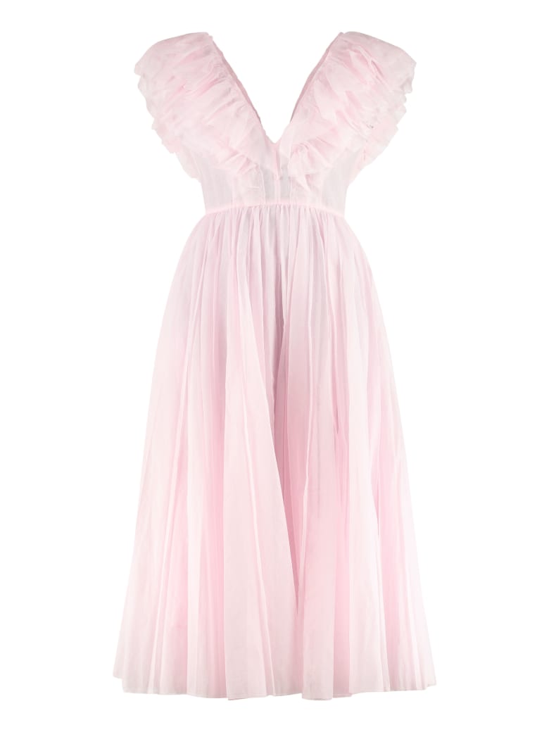 Philosophy di Lorenzo Serafini Cotton Long Dress - Pink