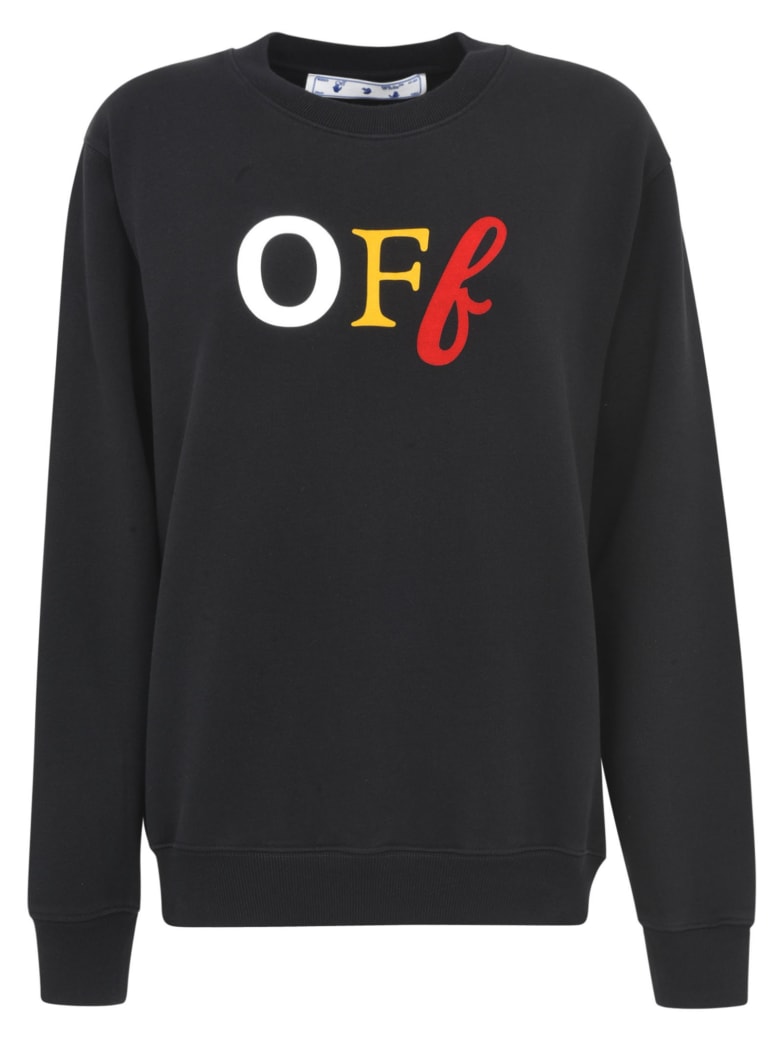 Off-White Typo Mix Regular Sweatshirt - Black/Multicolor