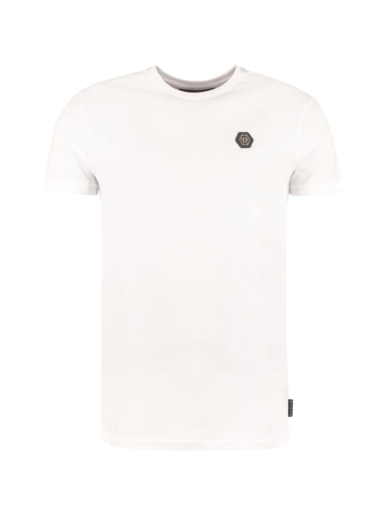 Philipp Plein Cotton Crew-neck T-shirt - White