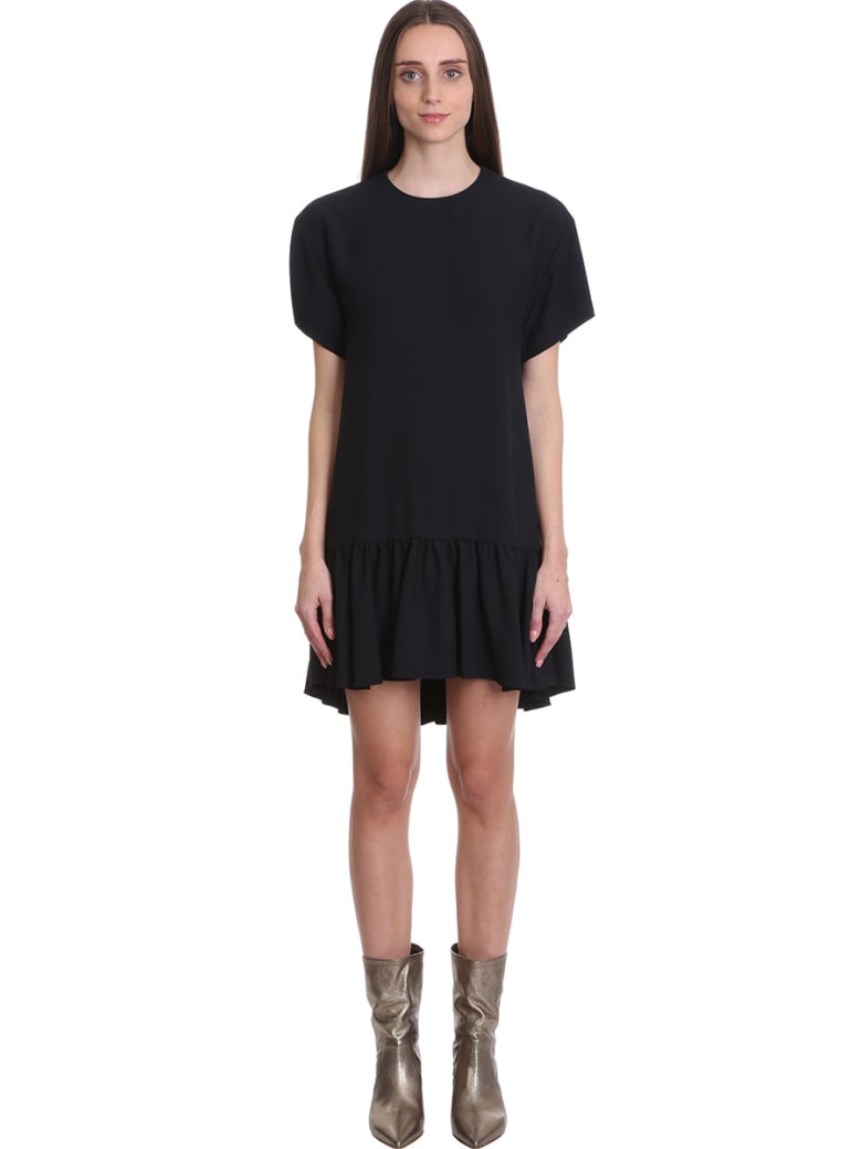 RED Valentino Dress In Black Viscose - black