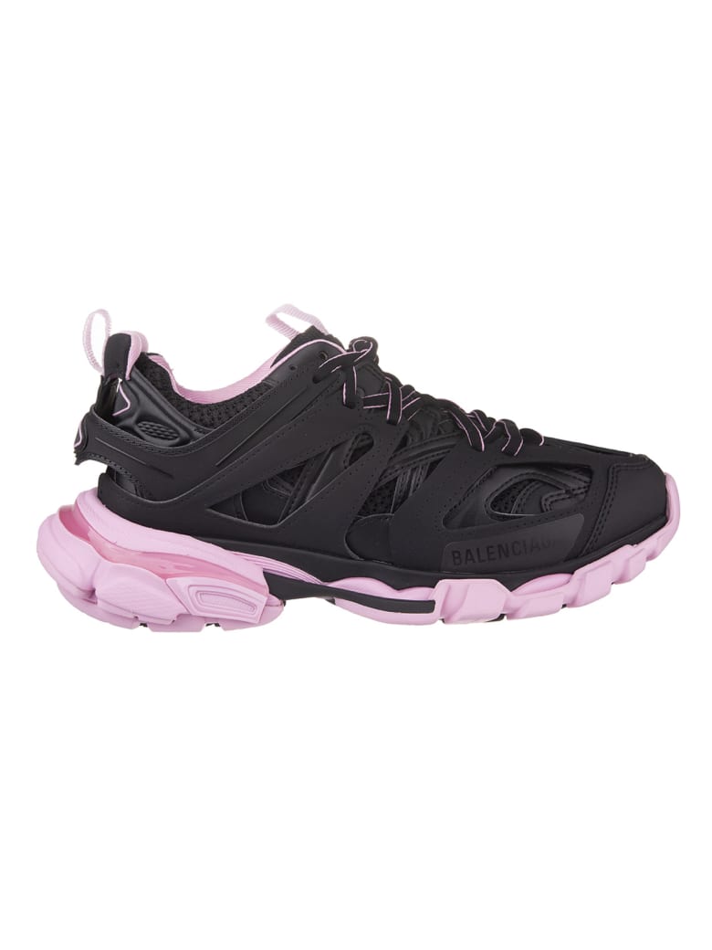 pink and black balenciaga sneakers