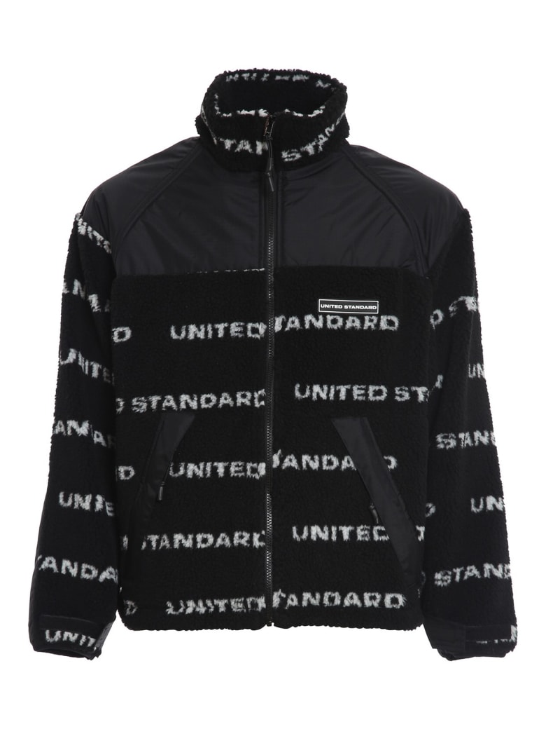 United Standard Fleece Logo Jacket - Blk Black