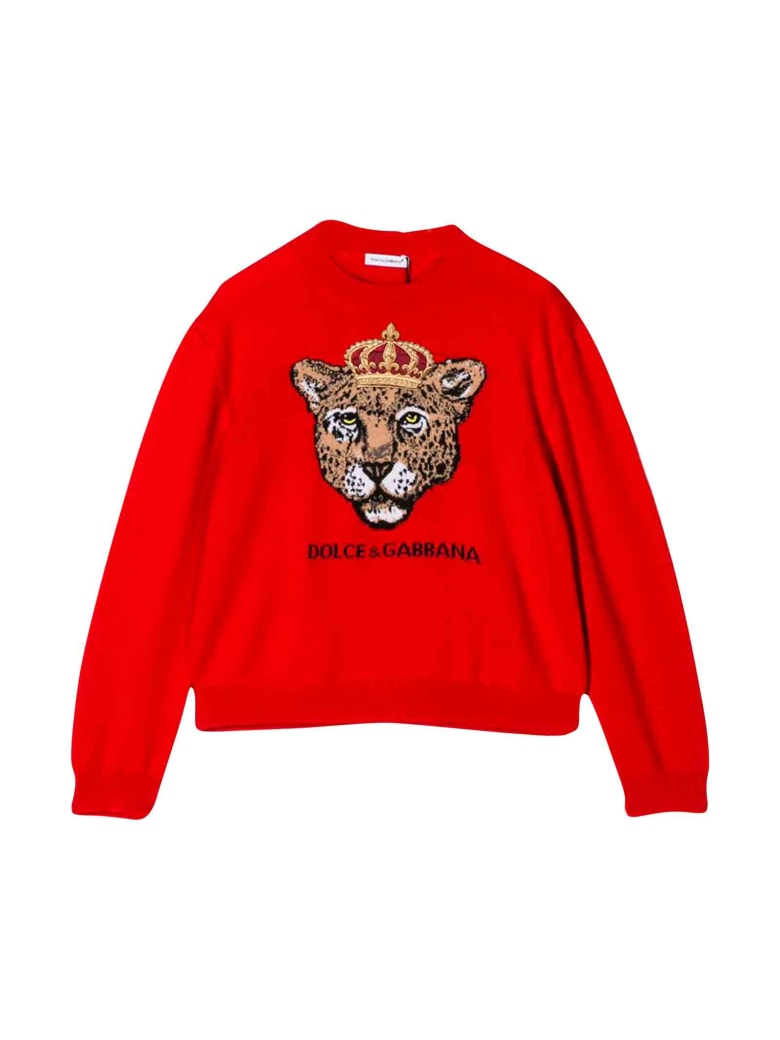 dolce and gabbana red sweatshirt