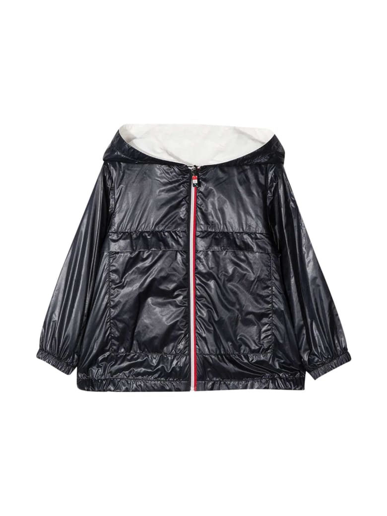 Moncler Black Waterproof Jacket Moncler Enfant - Nero