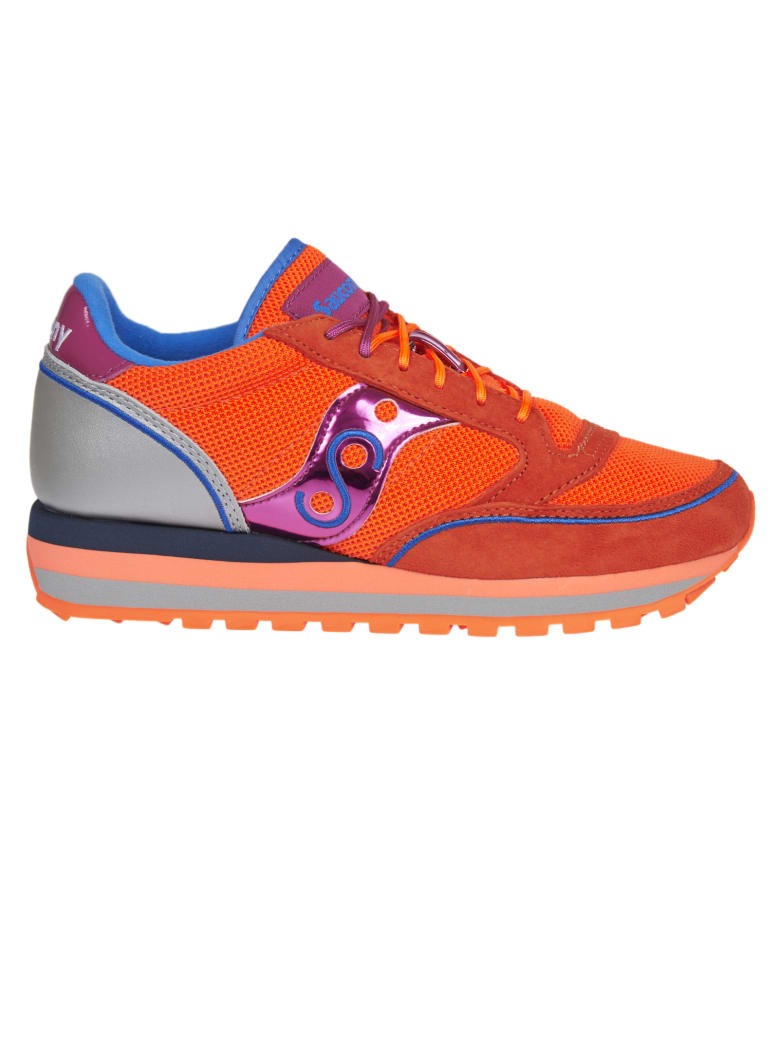 orange saucony sneakers