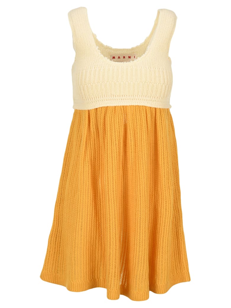 Marni Bicolour Knitted Dress - MAIZENA + WHITE