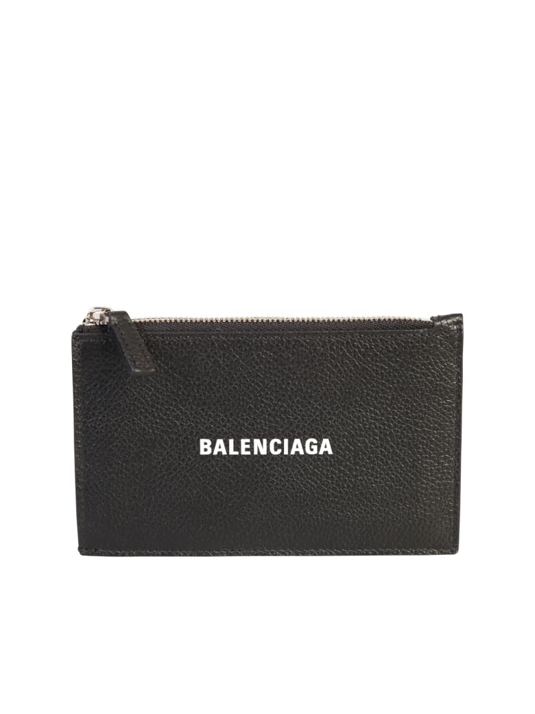 balenciaga card holder black