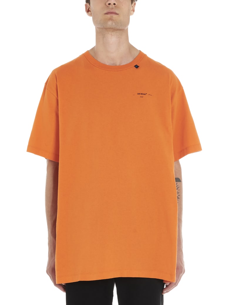 off white orange t shirt