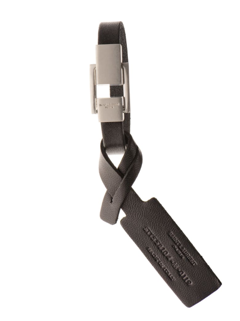Saint Laurent Metal Clip Bracelet - Nero