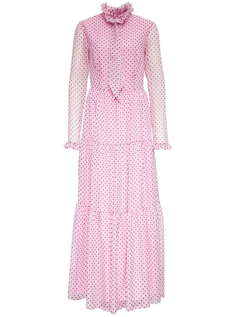 Philosophy di Lorenzo Serafini Polka Dot Long Chiffon Dress - Pink