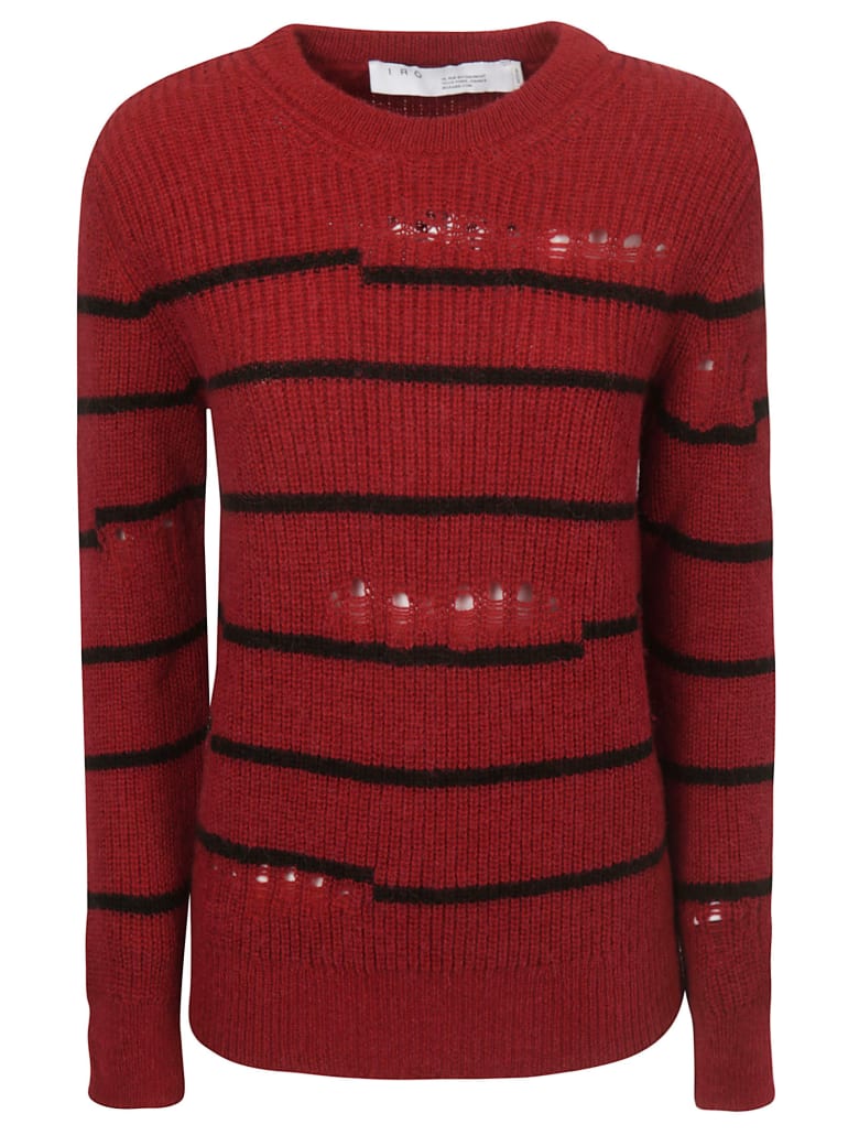 IRO IRO Distressed Sweater - Red - 11015378 | italist