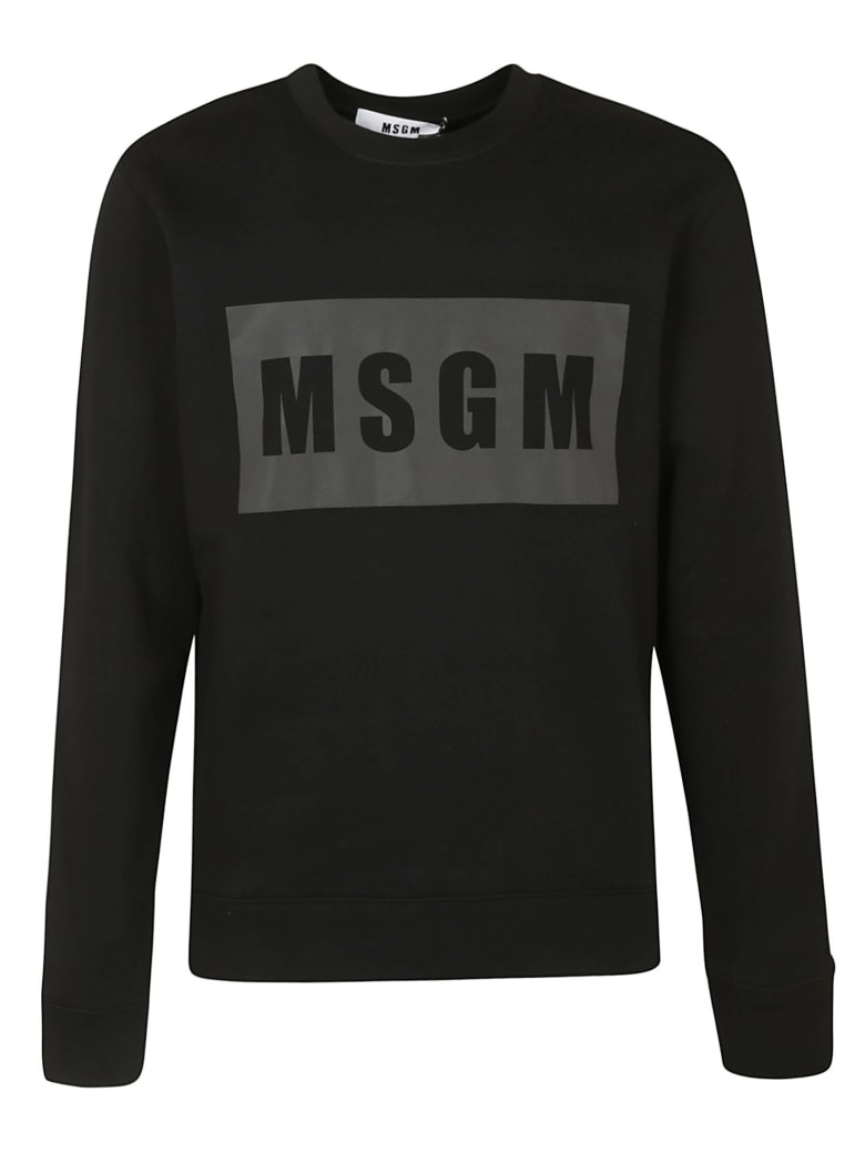 MSGM Chest Logo Sweatshirt - Black