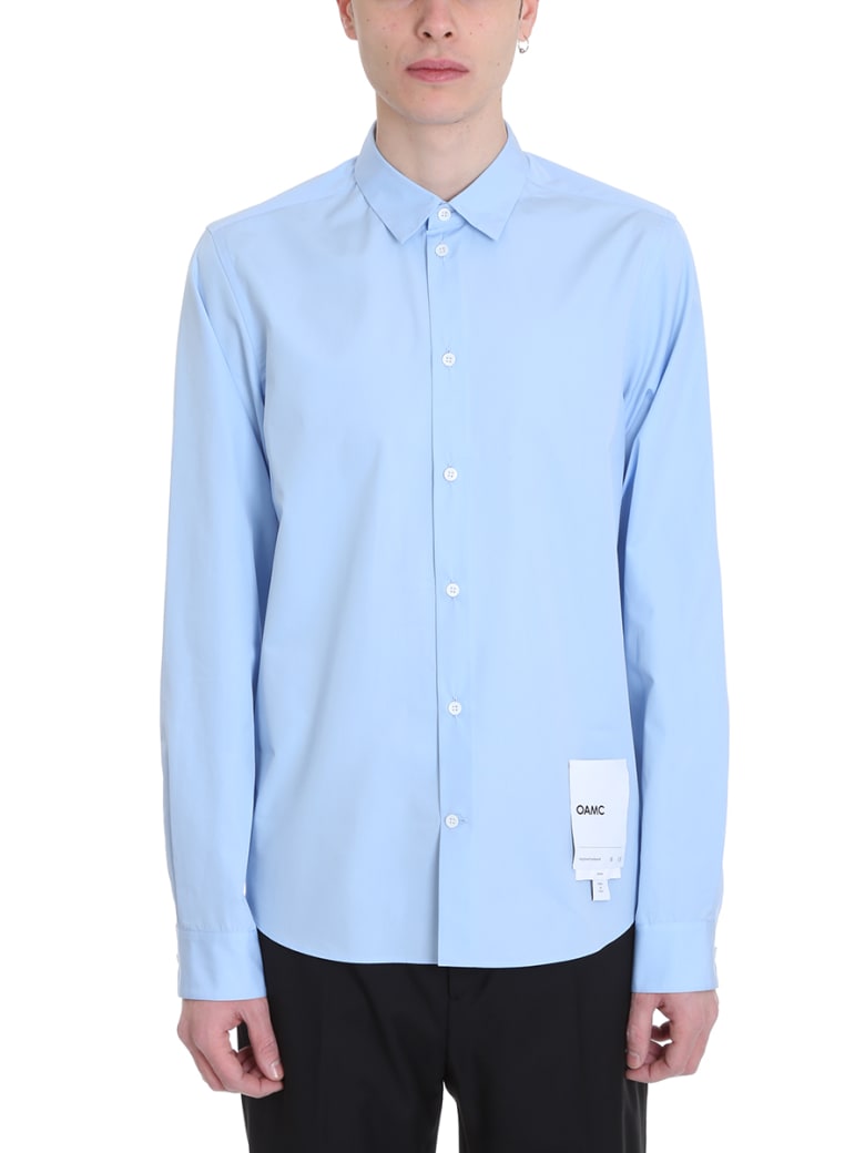 cyan formal shirt