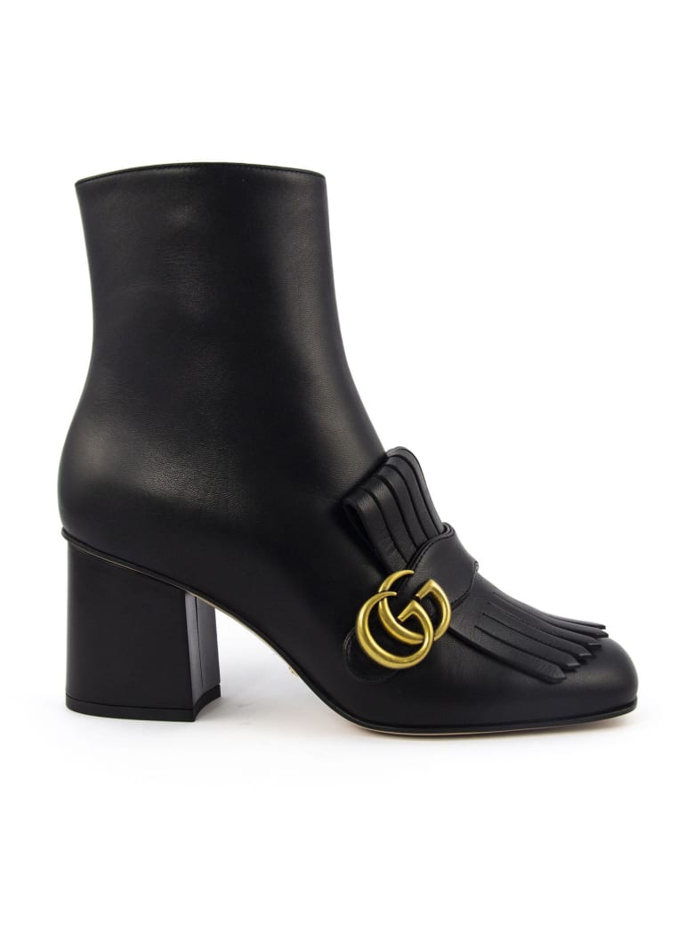 Gucci Gucci Black Leather Ankle Boot - Nero - 11027957 | italist