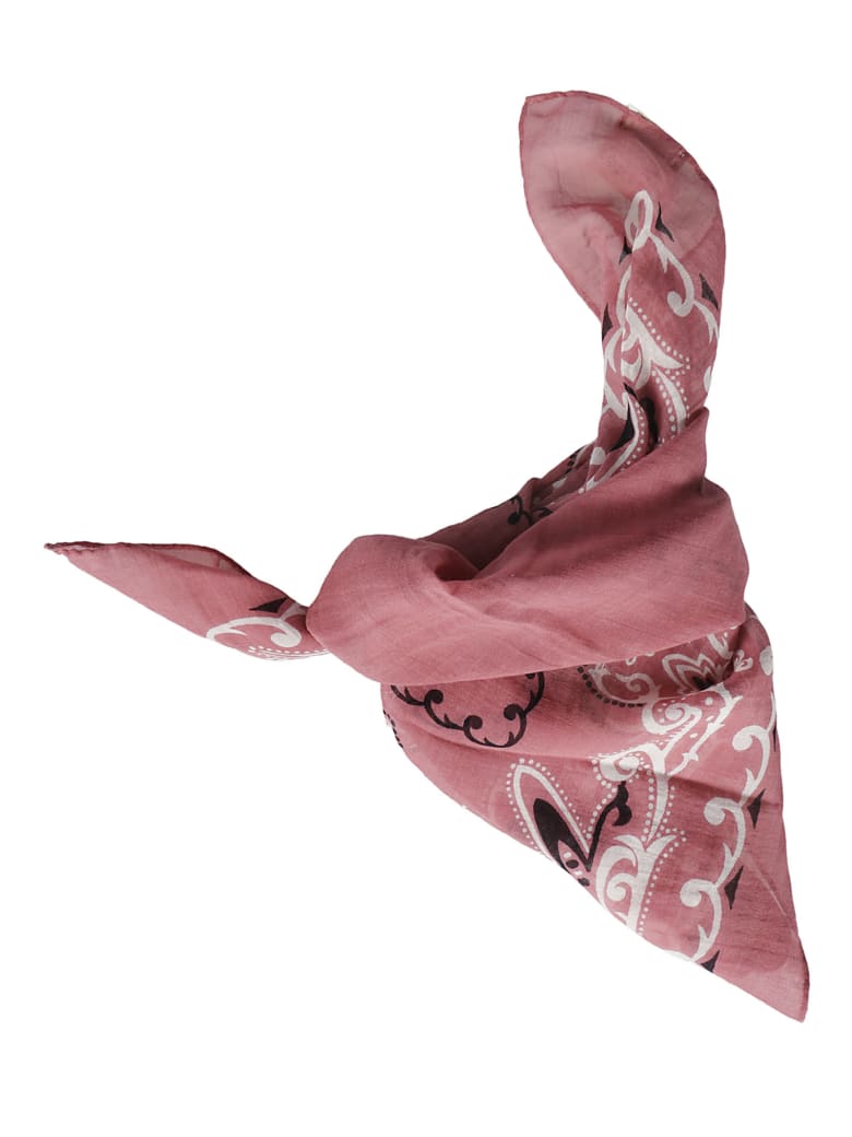 Destin Surl Printed Foulard - Pink