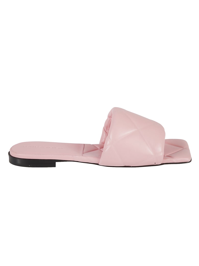 Bottega Veneta Quilted Embossed Lagoon Sandals - Blossom
