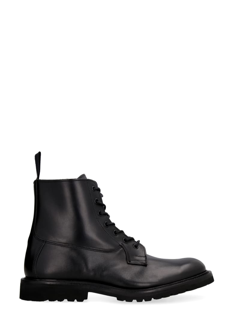 Tricker's Burford Leather Lace-up Boots - black