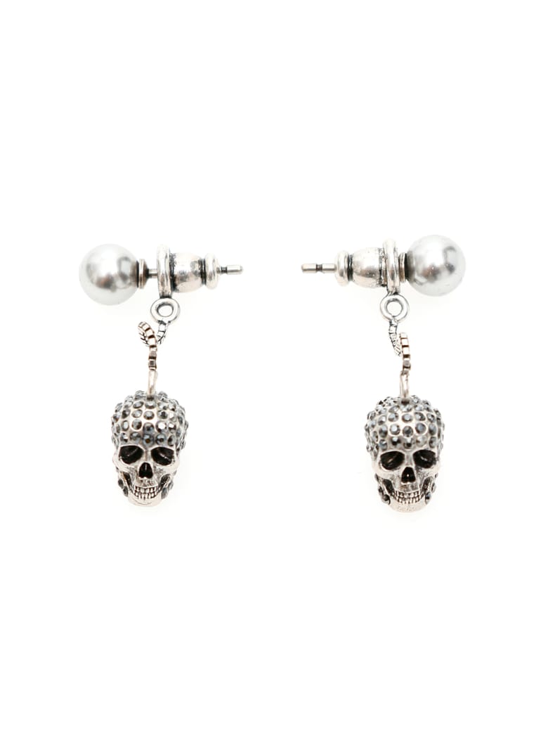 Alexander McQueen Pave Skull Earrings - Mix