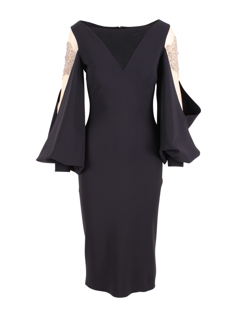 La Petit Robe Di Chiara Boni La Petit Robe By Chiara Boni 'nala Illusion' Polyamide Dress - Black