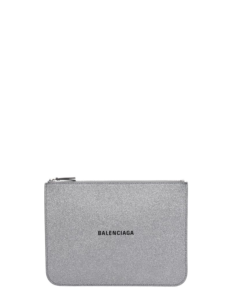 silver pouch clutch