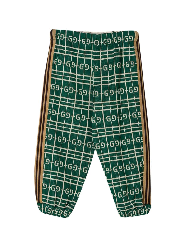 gucci monogram trousers