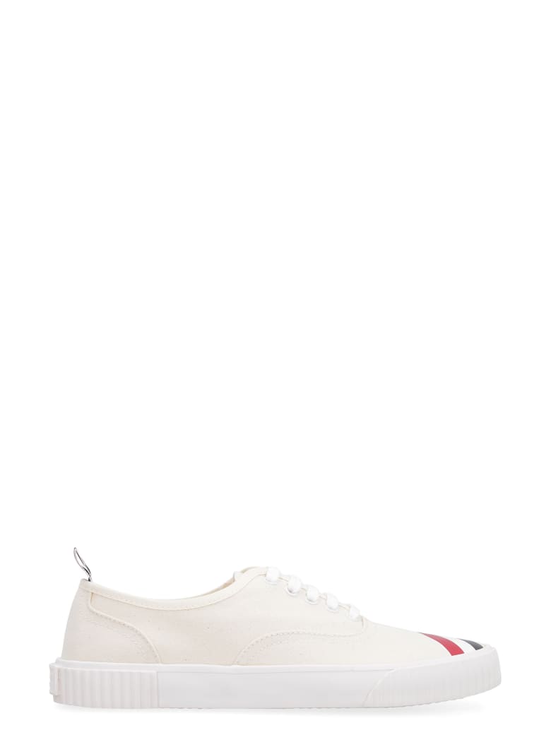 Thom Browne Heritage Canvas Sneakers - panna