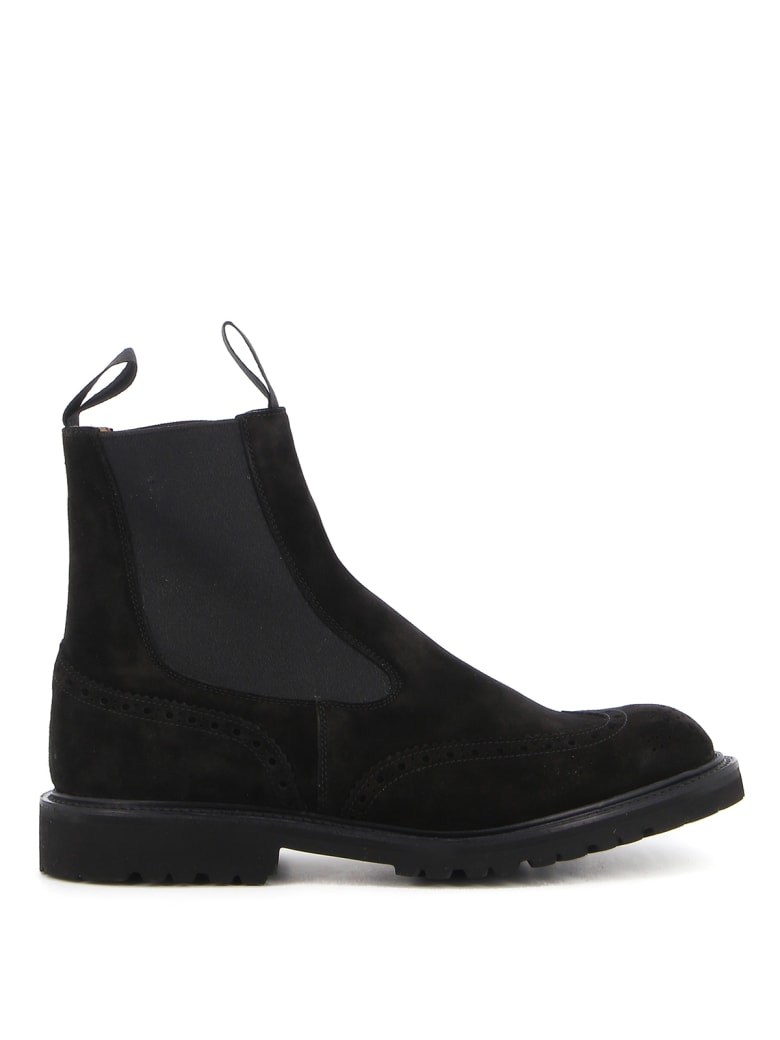 Tricker's Henry Suede Vlt - Black