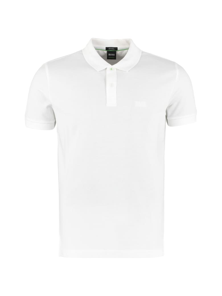 hugo boss white polo