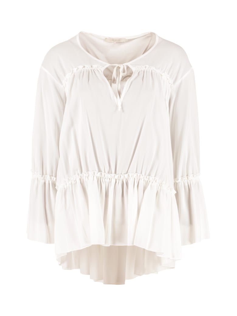 L'Autre Chose Blouse With Ruffles | italist, ALWAYS LIKE A SALE