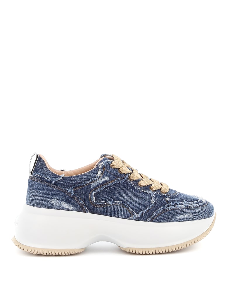 Hogan Laced Shoes - Blue jeans
