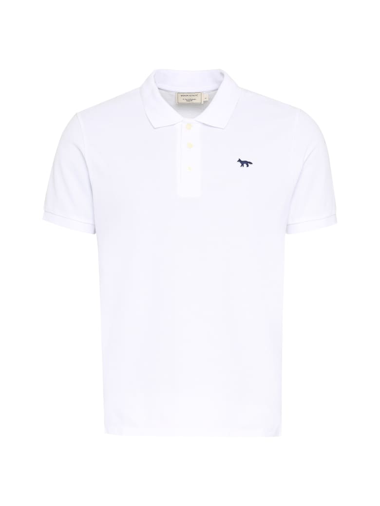 Maison Kitsuné Cotton Piqué Polo Shirt - White