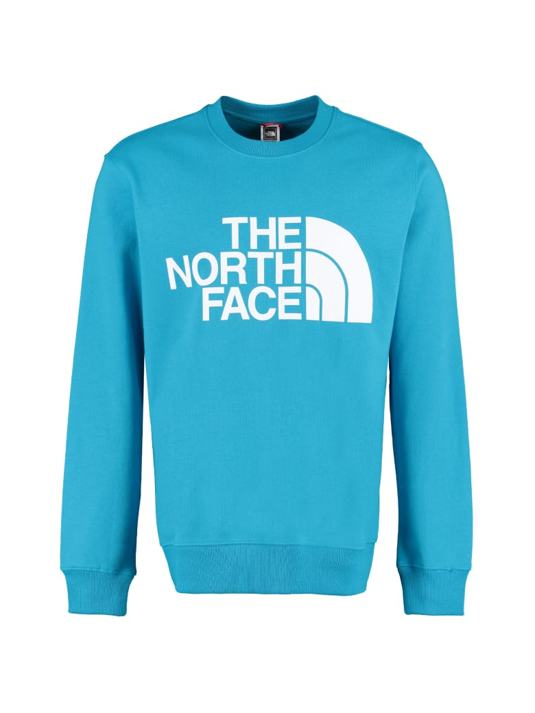 north face sweatshirt blue