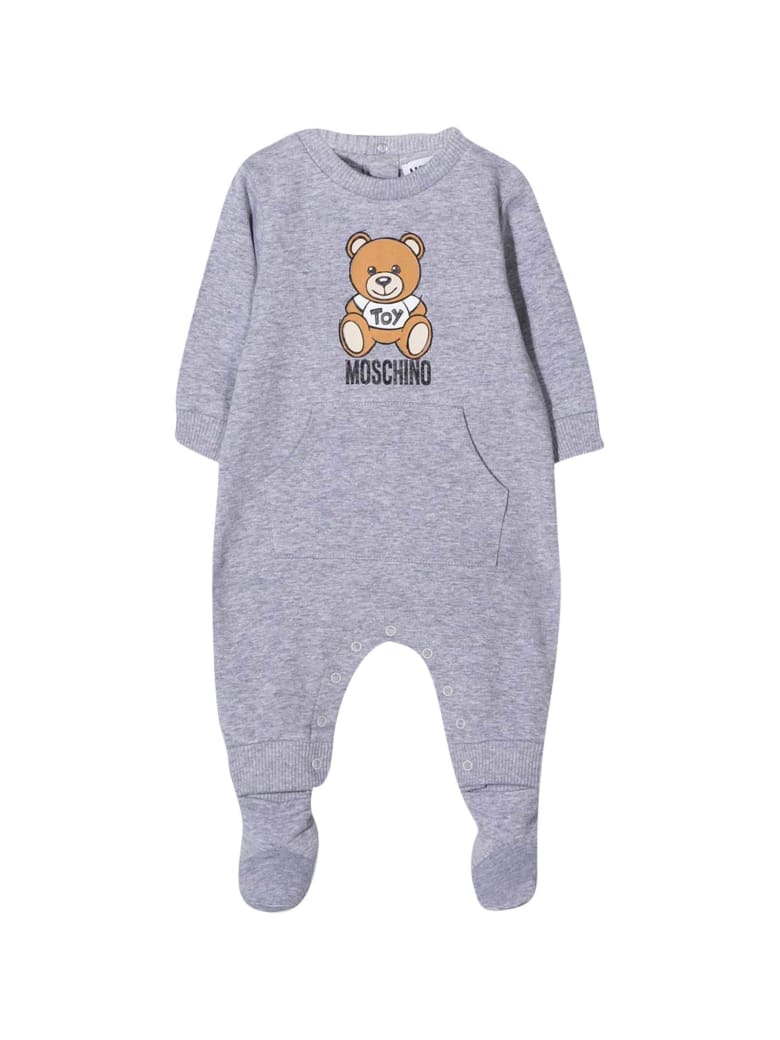 Moschino Gray Newborn Onesie - Grigio