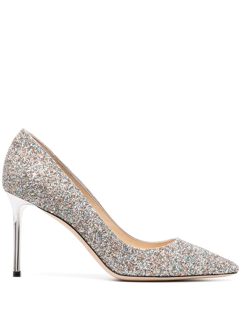 Jimmy Choo Romy Glittered Pumps - Metallic