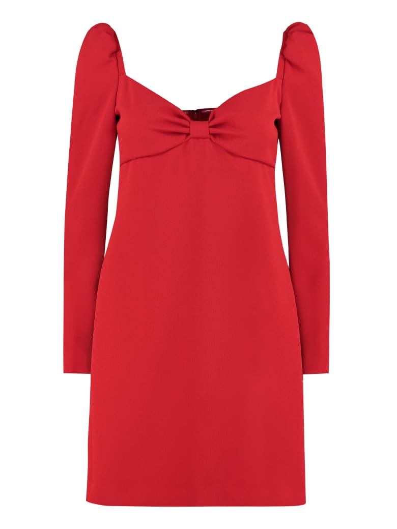 RED Valentino Crepe Mini Dress - red