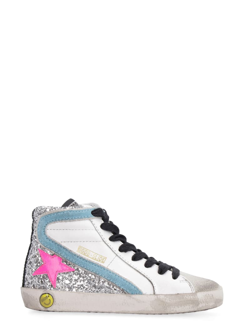 golden goose slide high top sneakers
