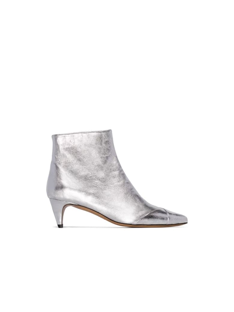 isabel marant silver shoes
