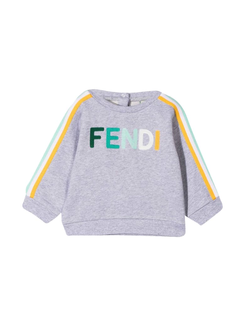 Fendi Gray Sweatshirt - Grigio/verde