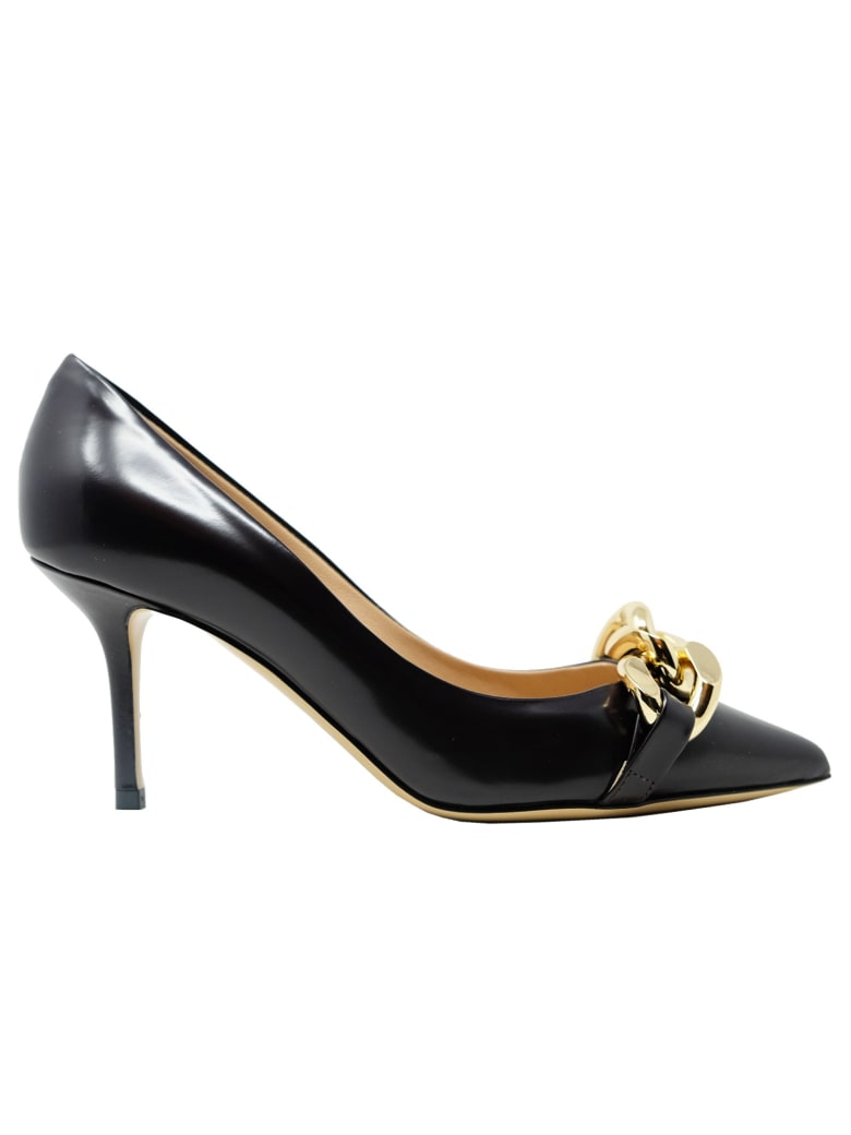 Ninalilou Leather Pumps - BURGUNDY