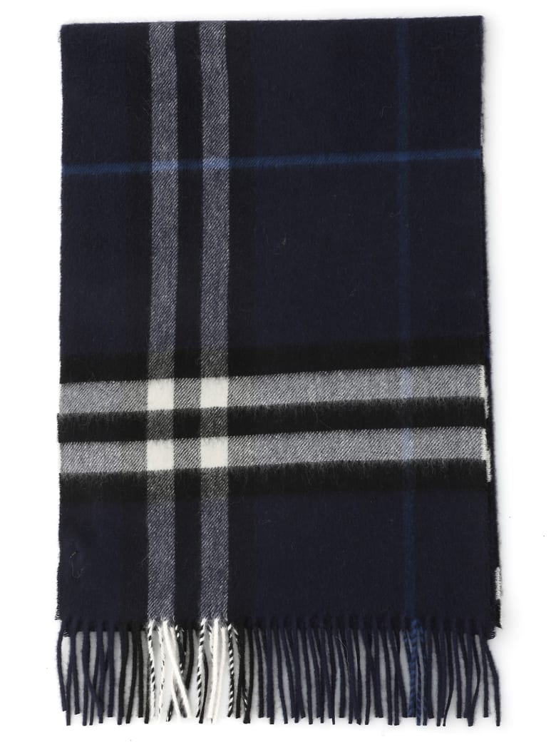 burberry blue check scarf