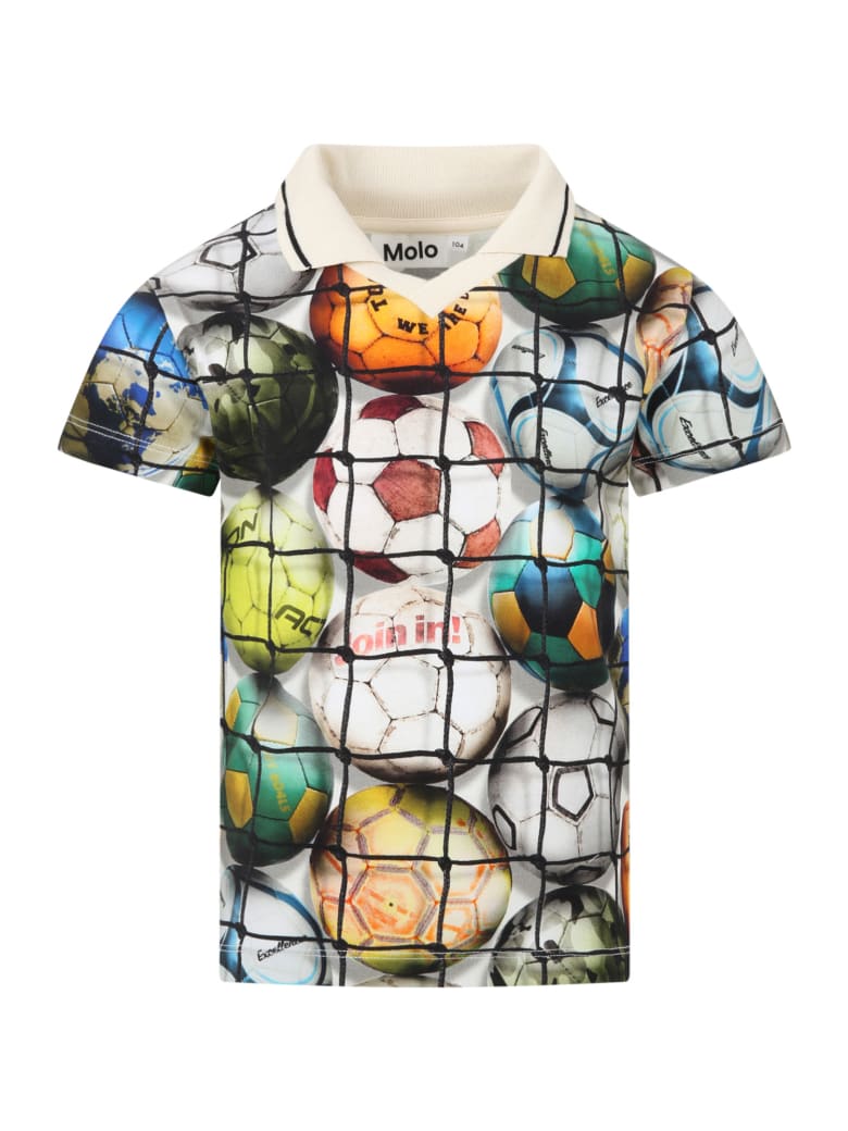 Molo Multicolor ''ren'' Polo Shirt For Boy - Multicolor